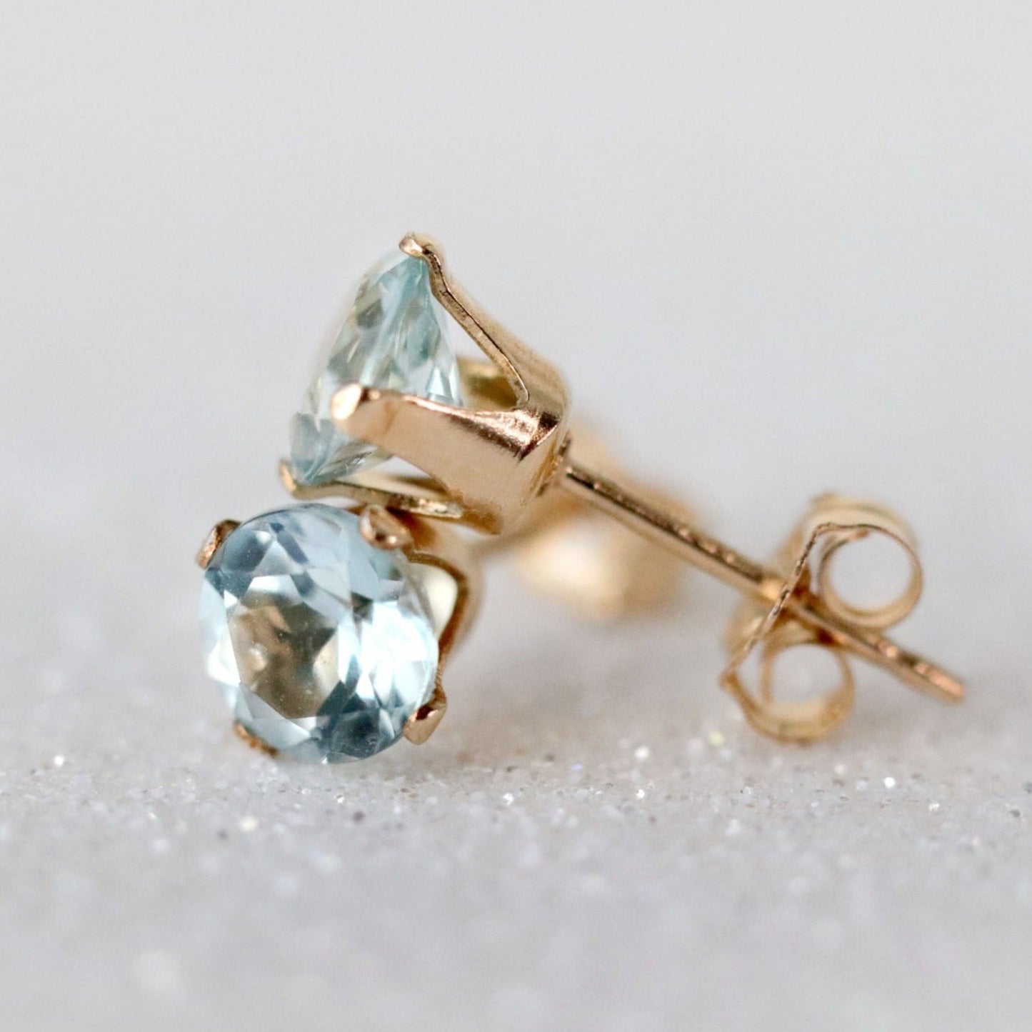 Aquamarine Stud Earrings