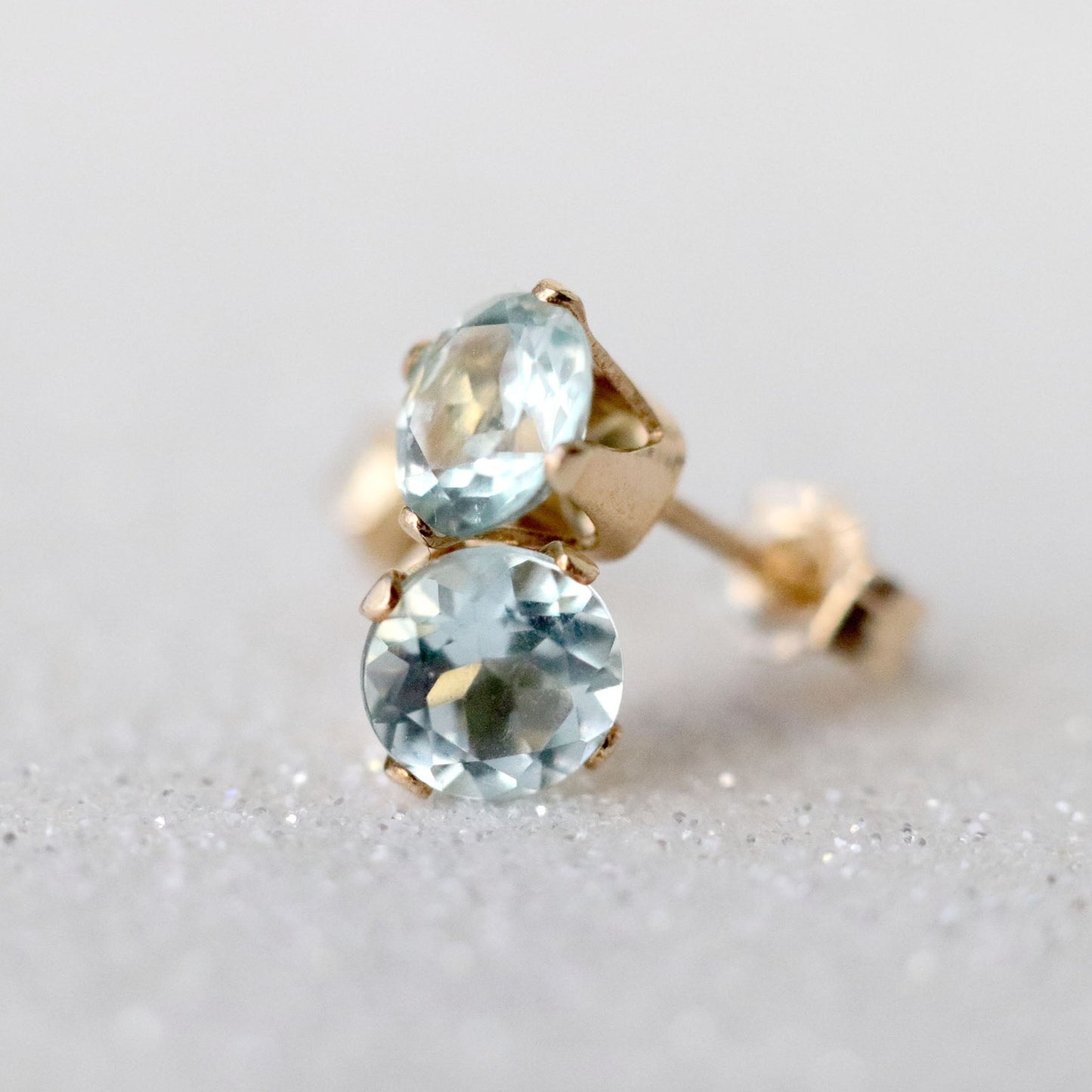 Aquamarine Stud Earrings