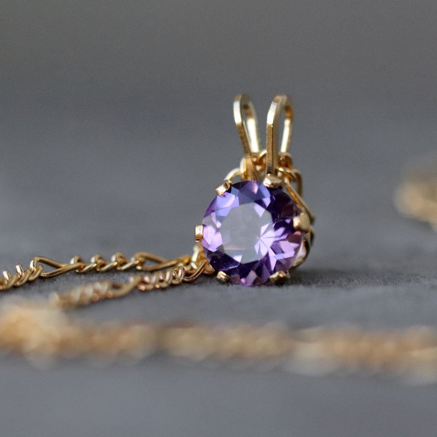 Brazilian Amethyst Pendant Necklace