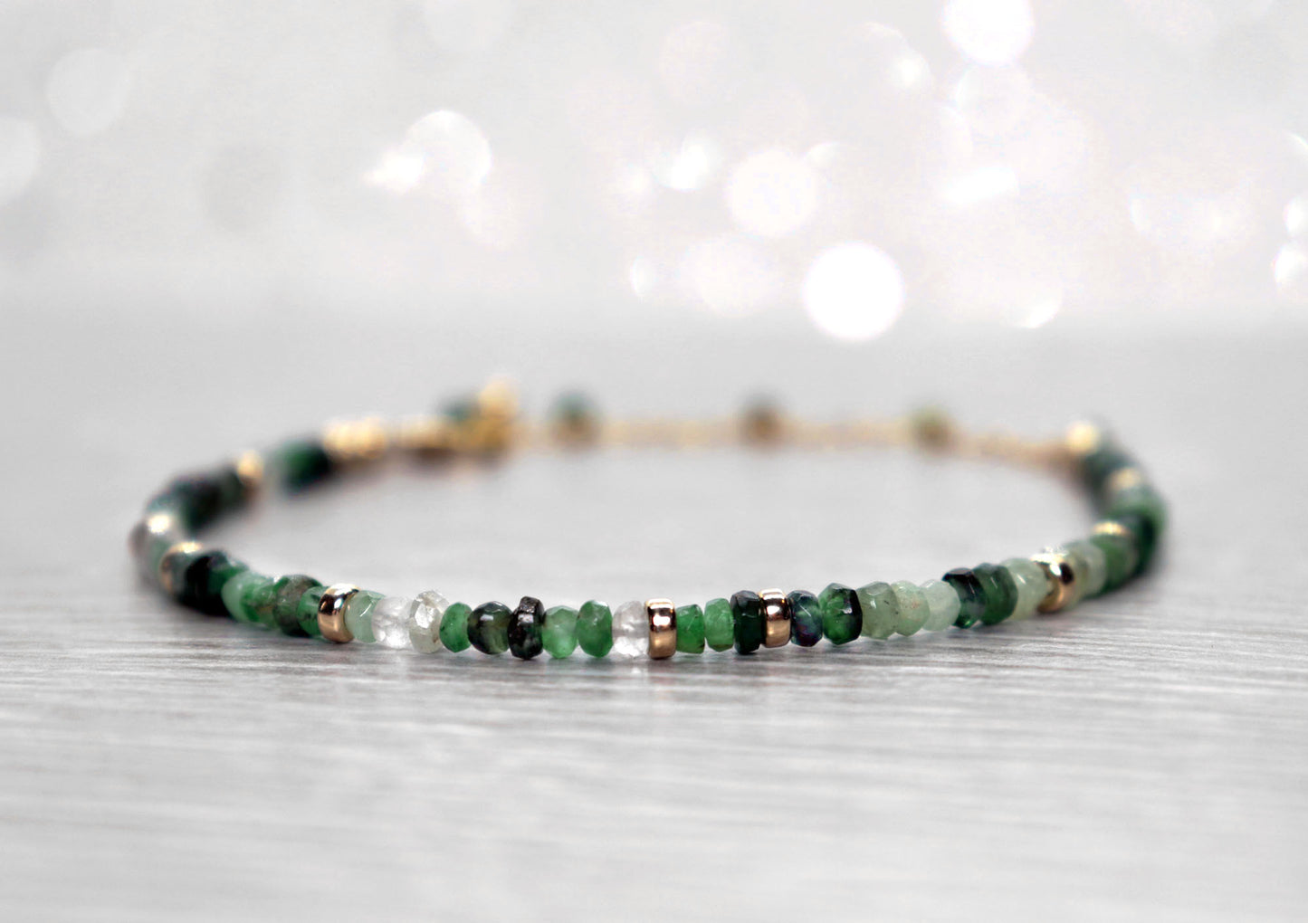 Shaded Emerald Bracelet