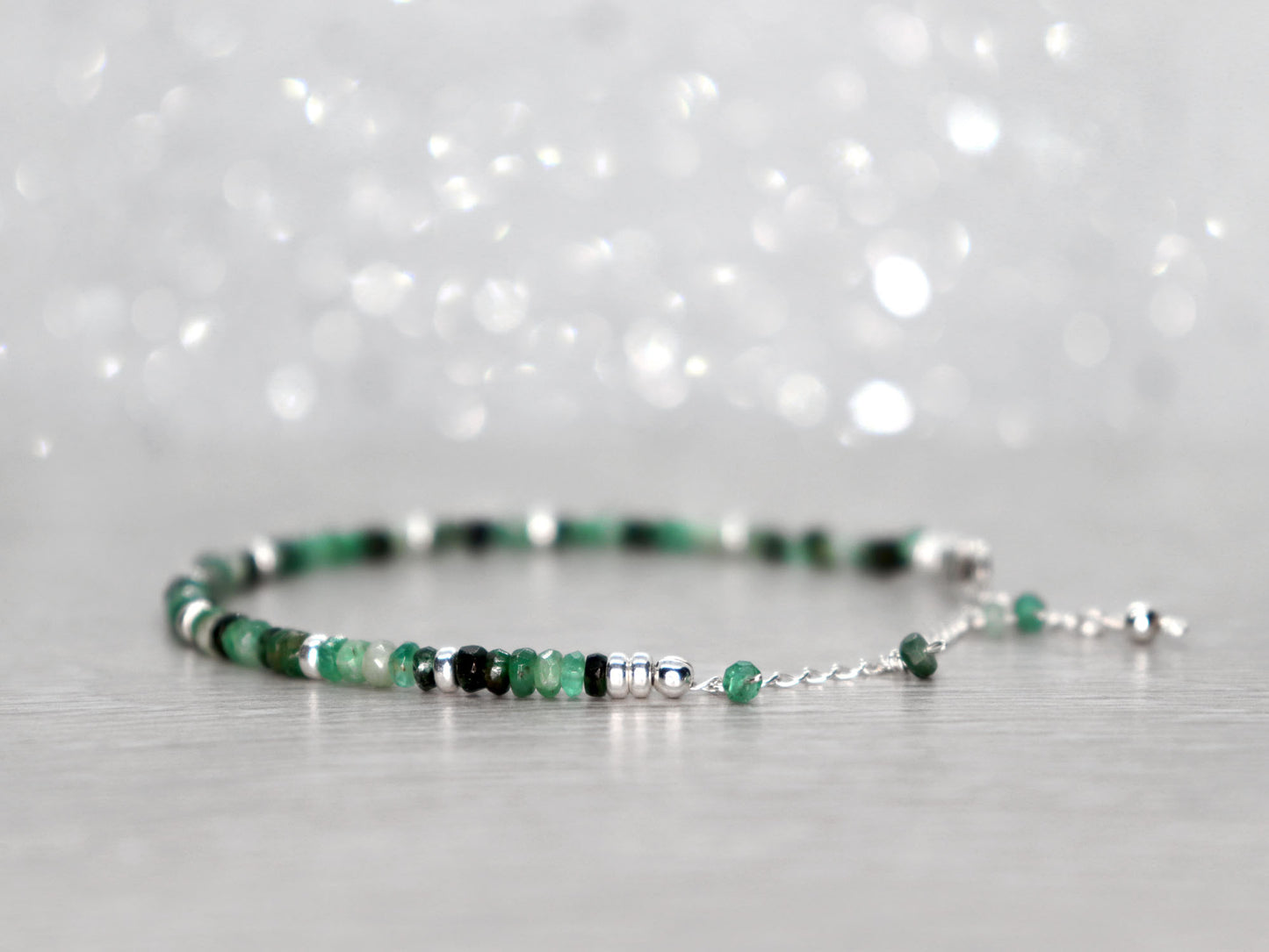 Shaded Emerald Bracelet