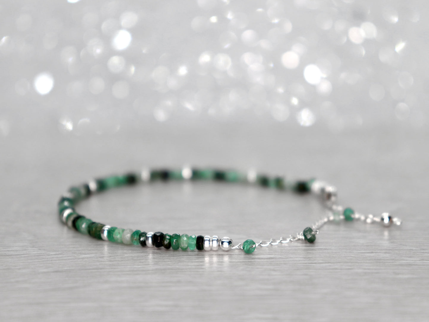 Shaded Emerald Bracelet