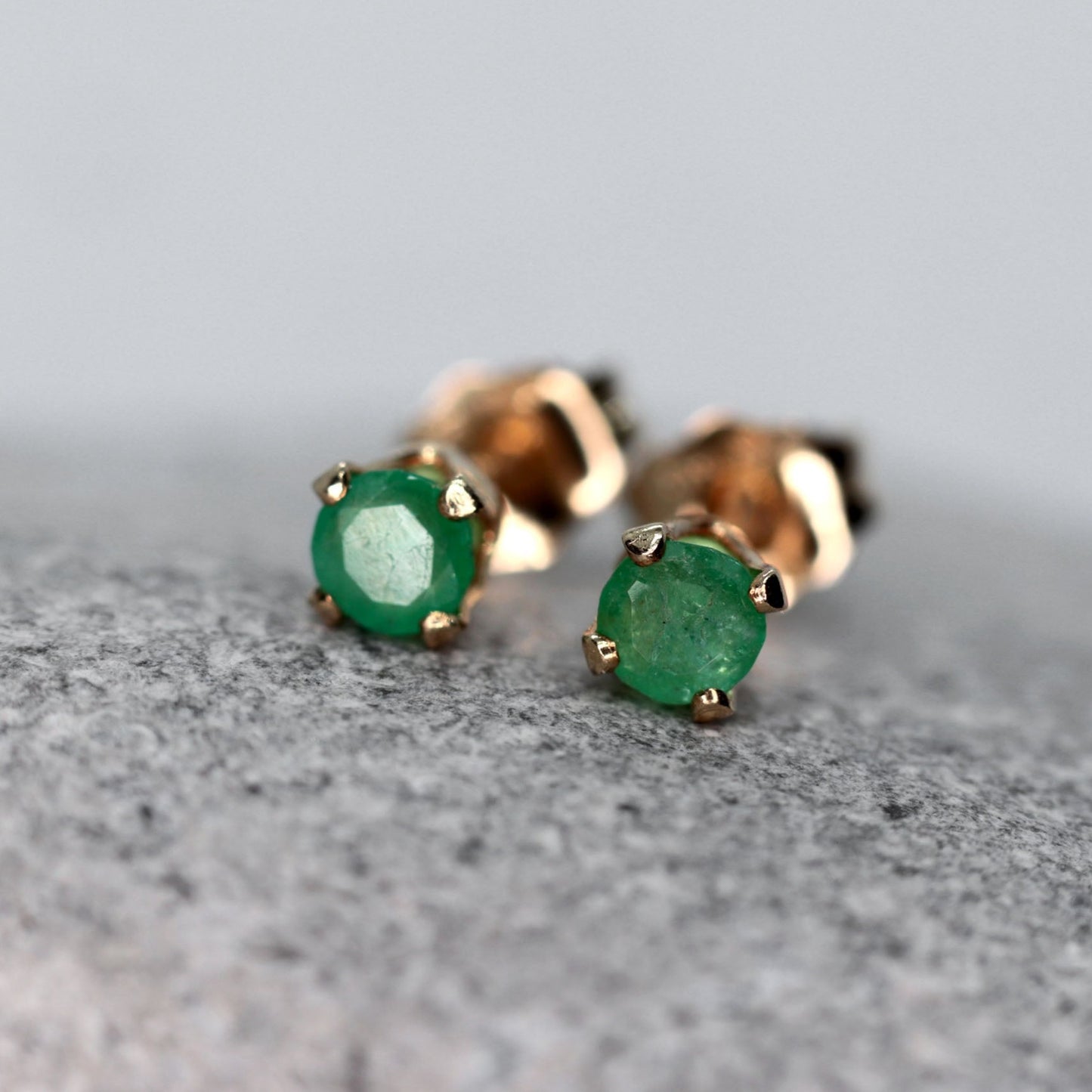 Emerald Stud Earrings