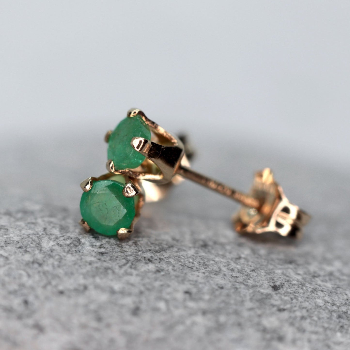 Emerald Stud Earrings