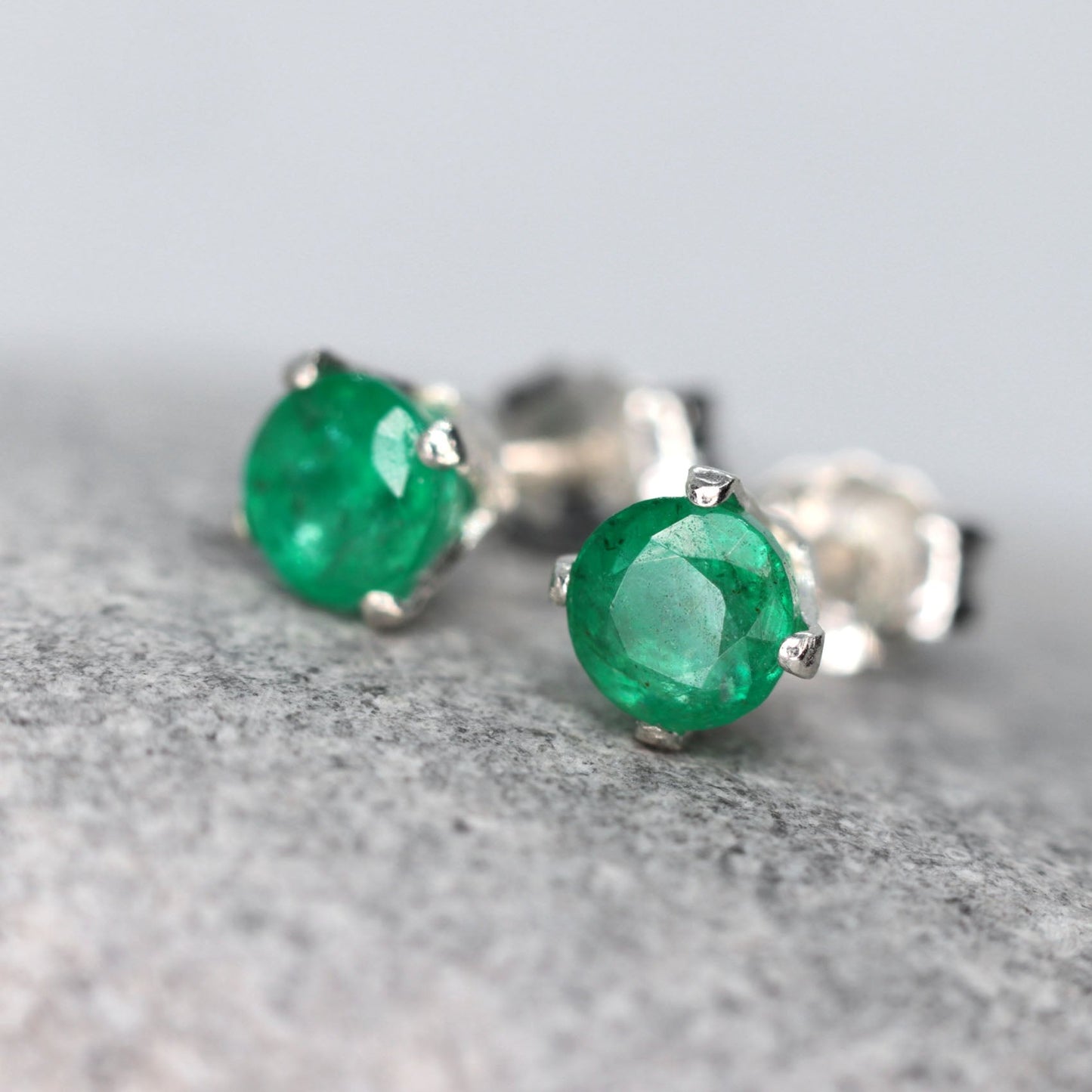 Emerald Stud Earrings