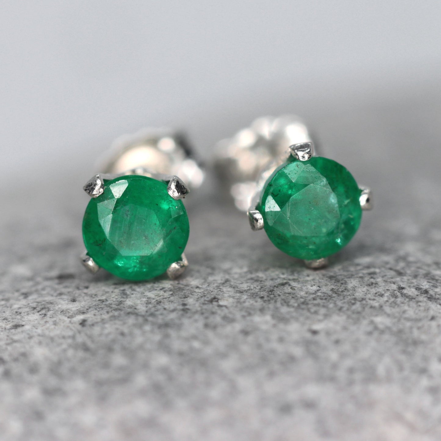 Emerald Stud Earrings