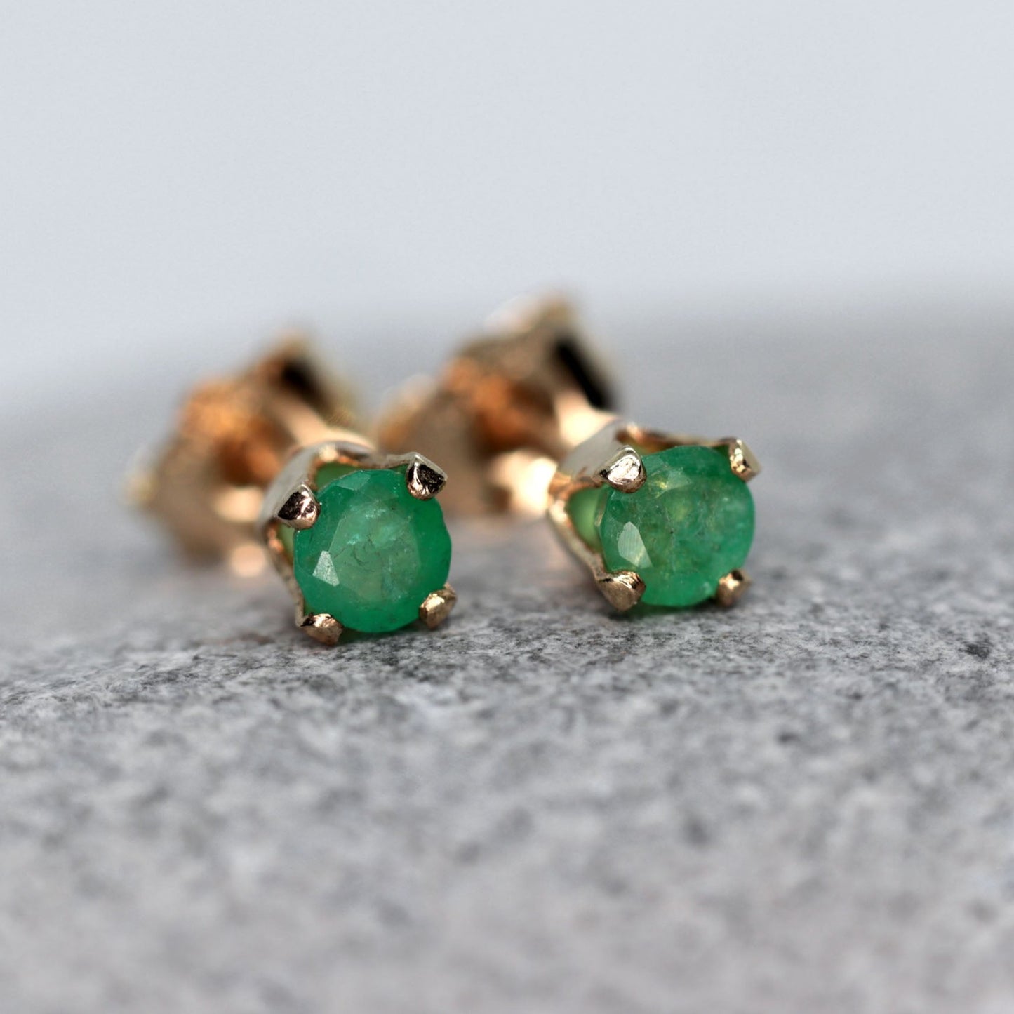 Emerald Stud Earrings