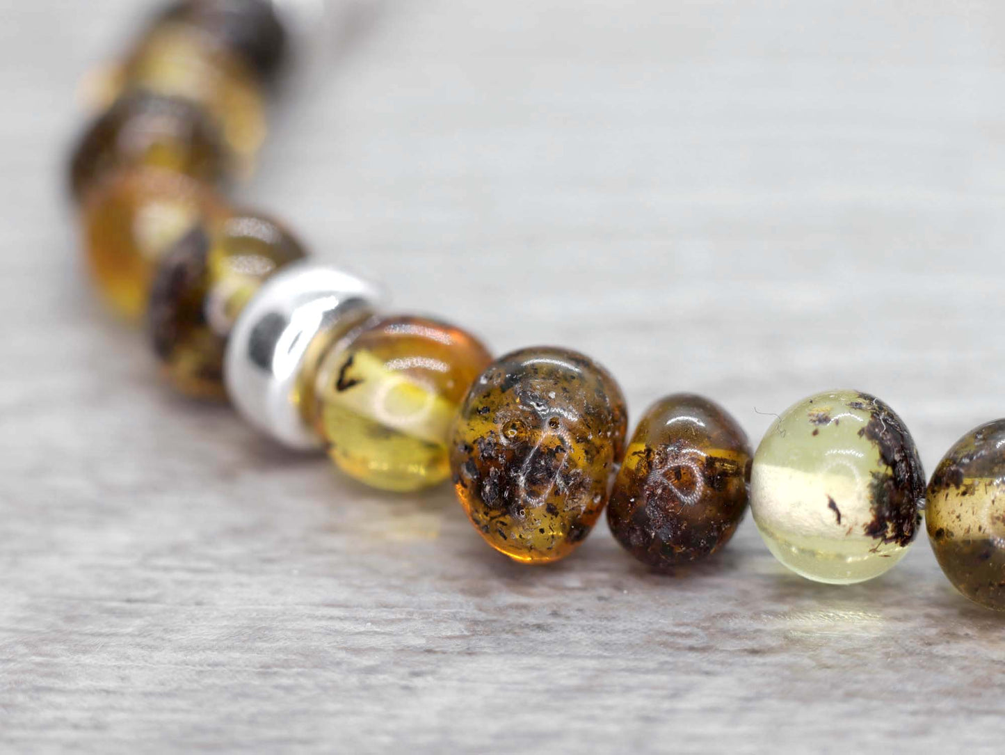 Green Baltic Amber Unisex Bracelet