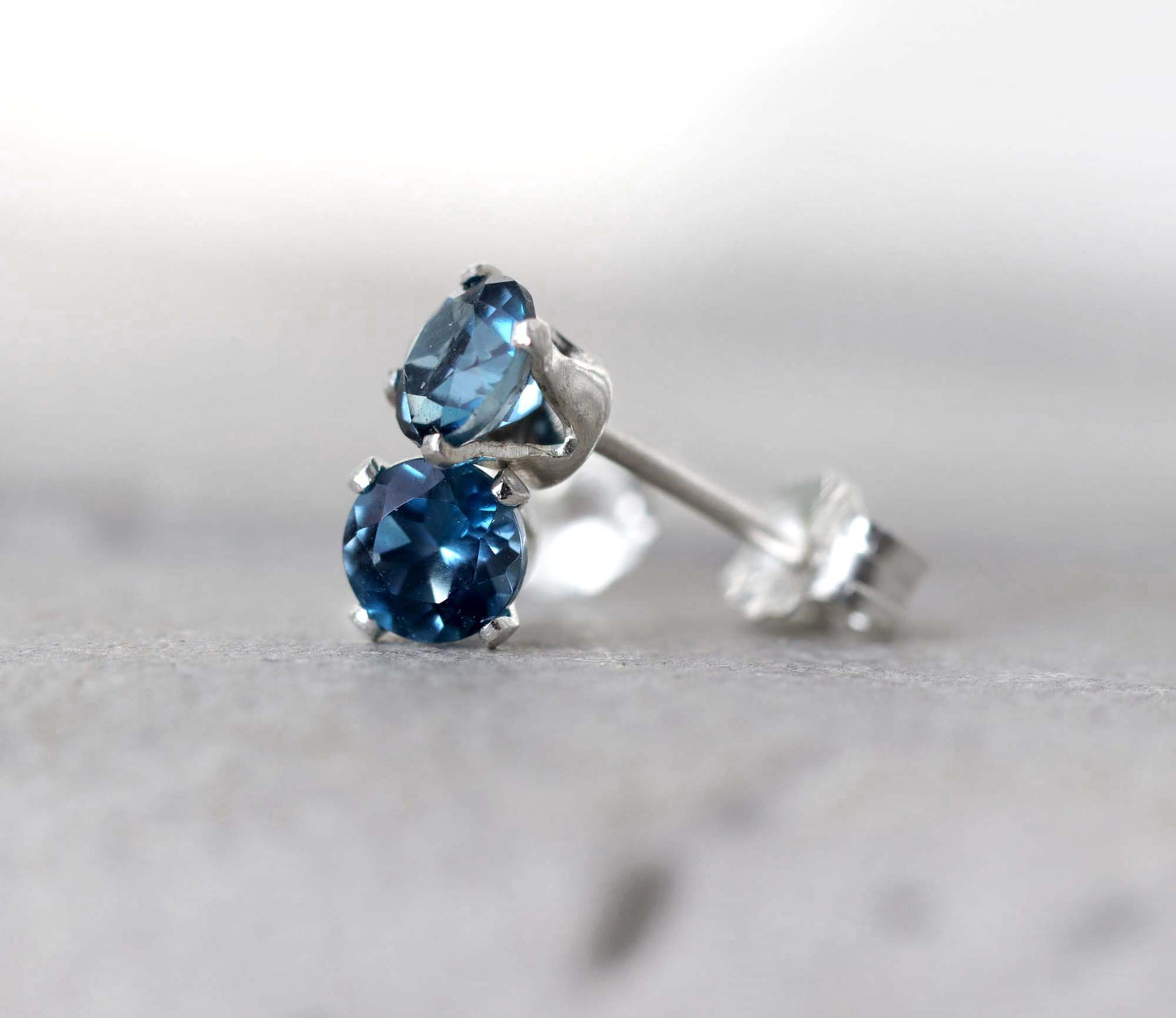 London Blue Topaz Stud Earrings