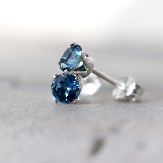 London Blue Topaz Stud Earrings