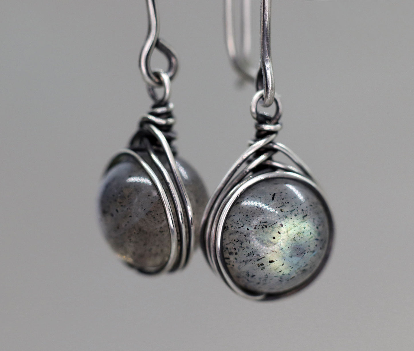 Labradorite Long Dangle Earrings