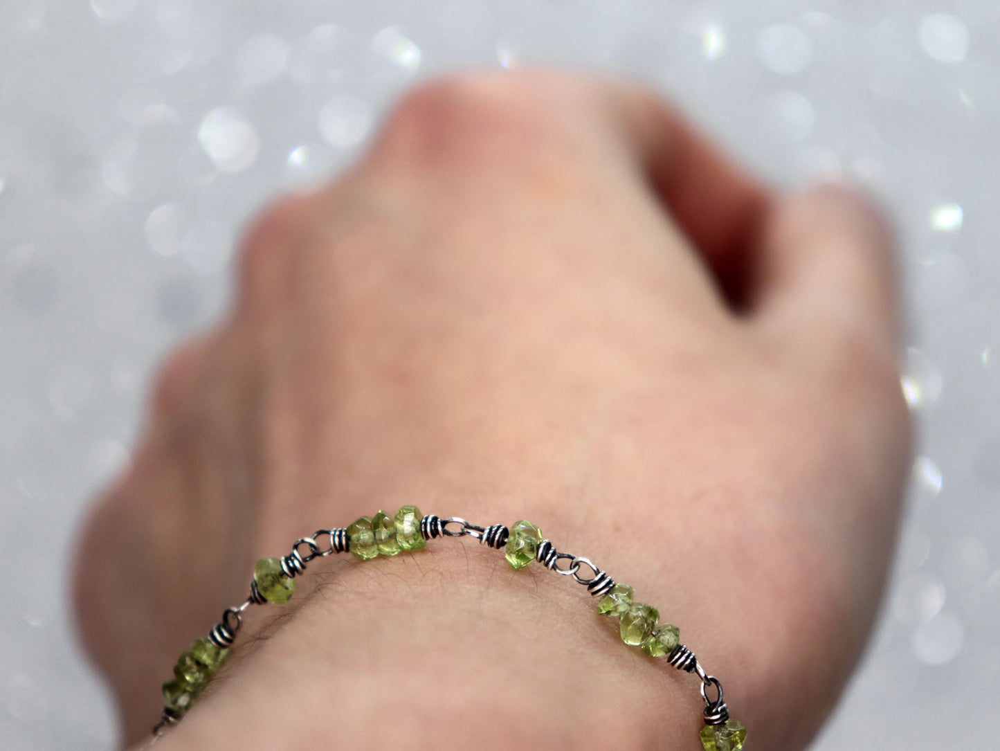 Peridot Clasp Bracelet