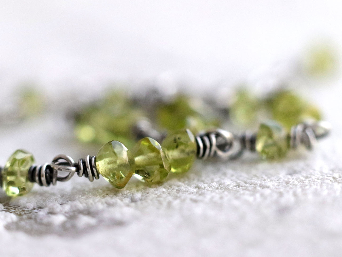 Peridot Clasp Bracelet