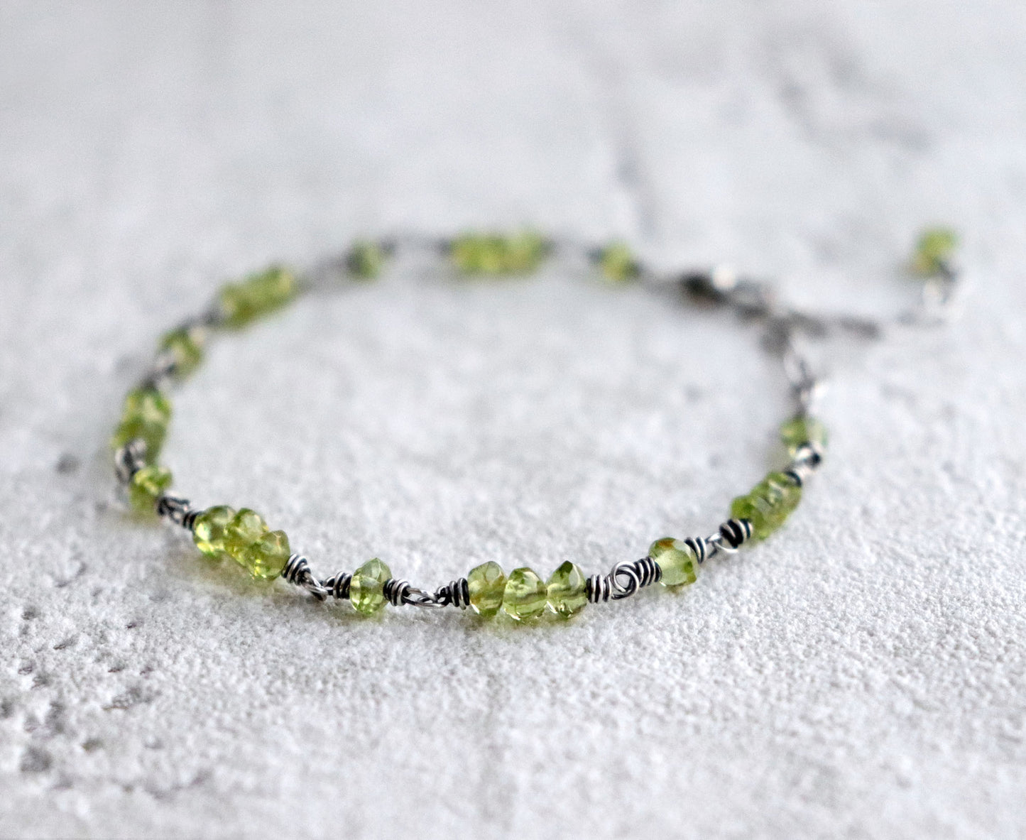 Peridot Clasp Bracelet