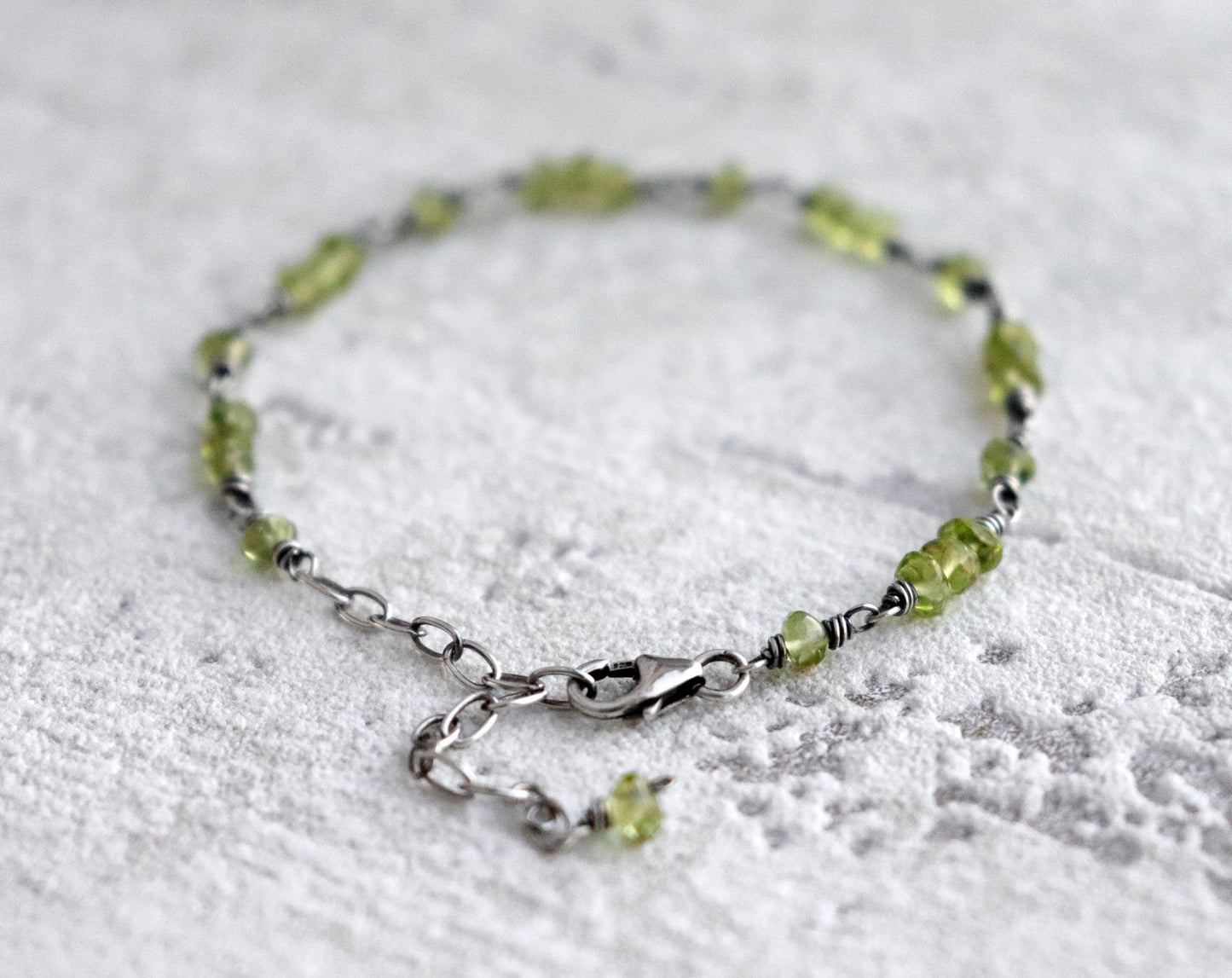 Peridot Clasp Bracelet