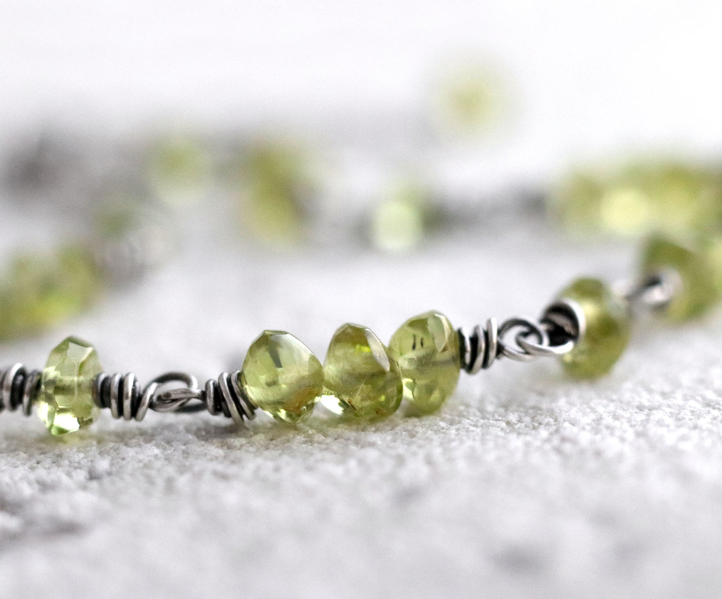 Peridot Clasp Bracelet