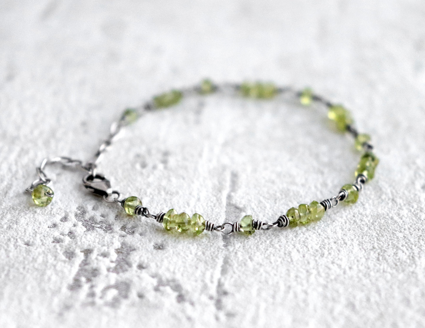 Peridot Clasp Bracelet