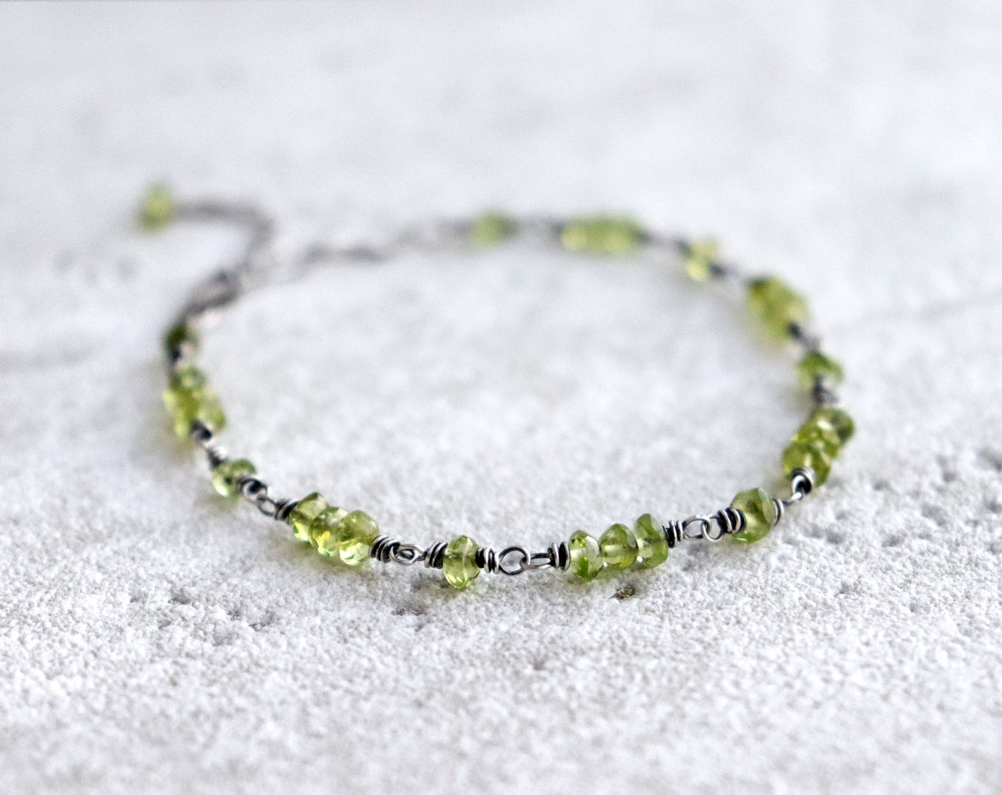 Peridot Clasp Bracelet