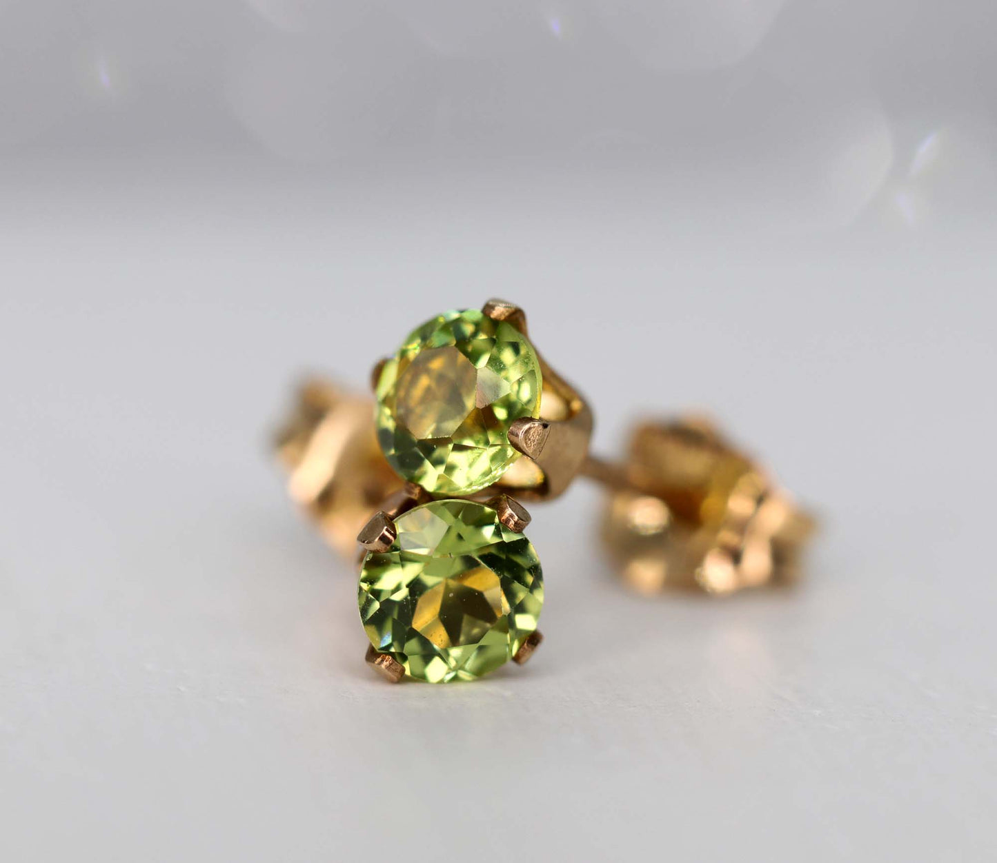 Peridot Stud Earrings