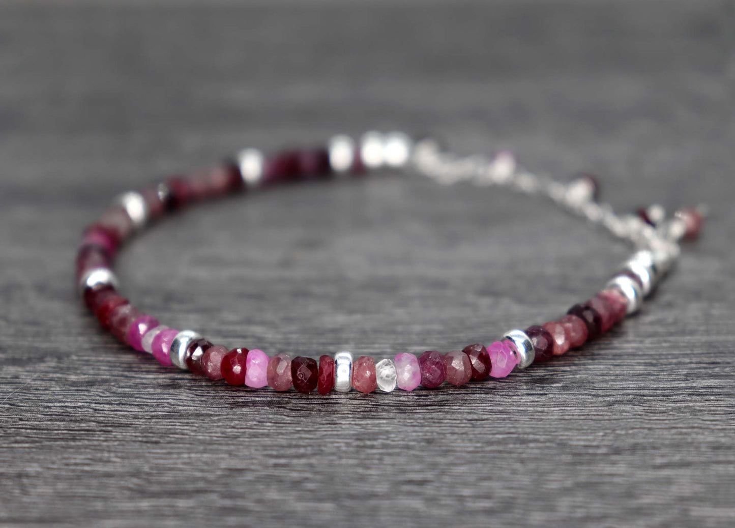 Shaded Ruby Bracelet