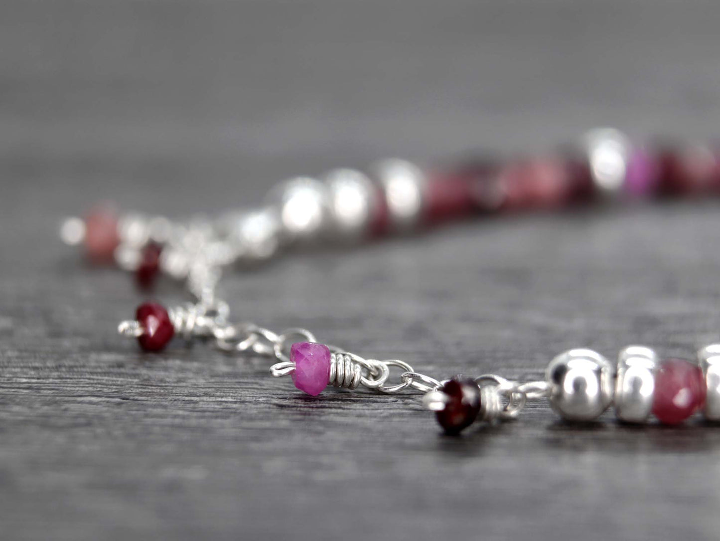 Shaded Ruby Bracelet