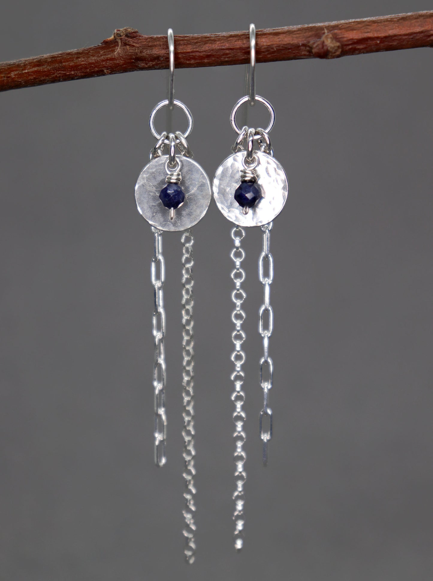 Boho Style Sapphire Earrings