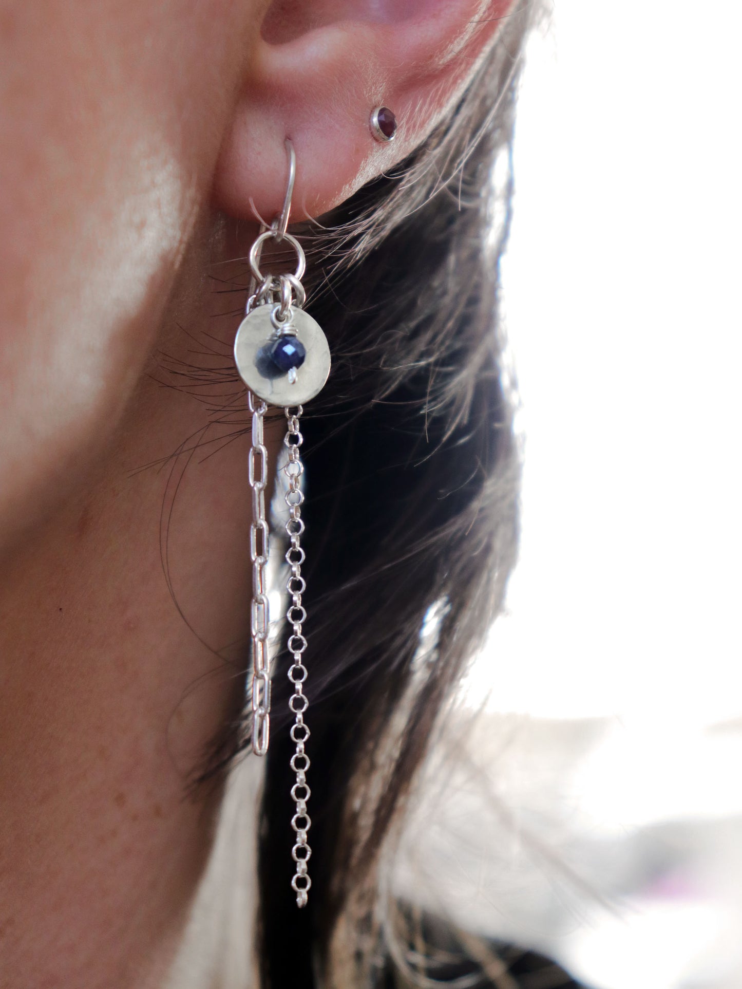 Boho Style Sapphire Earrings