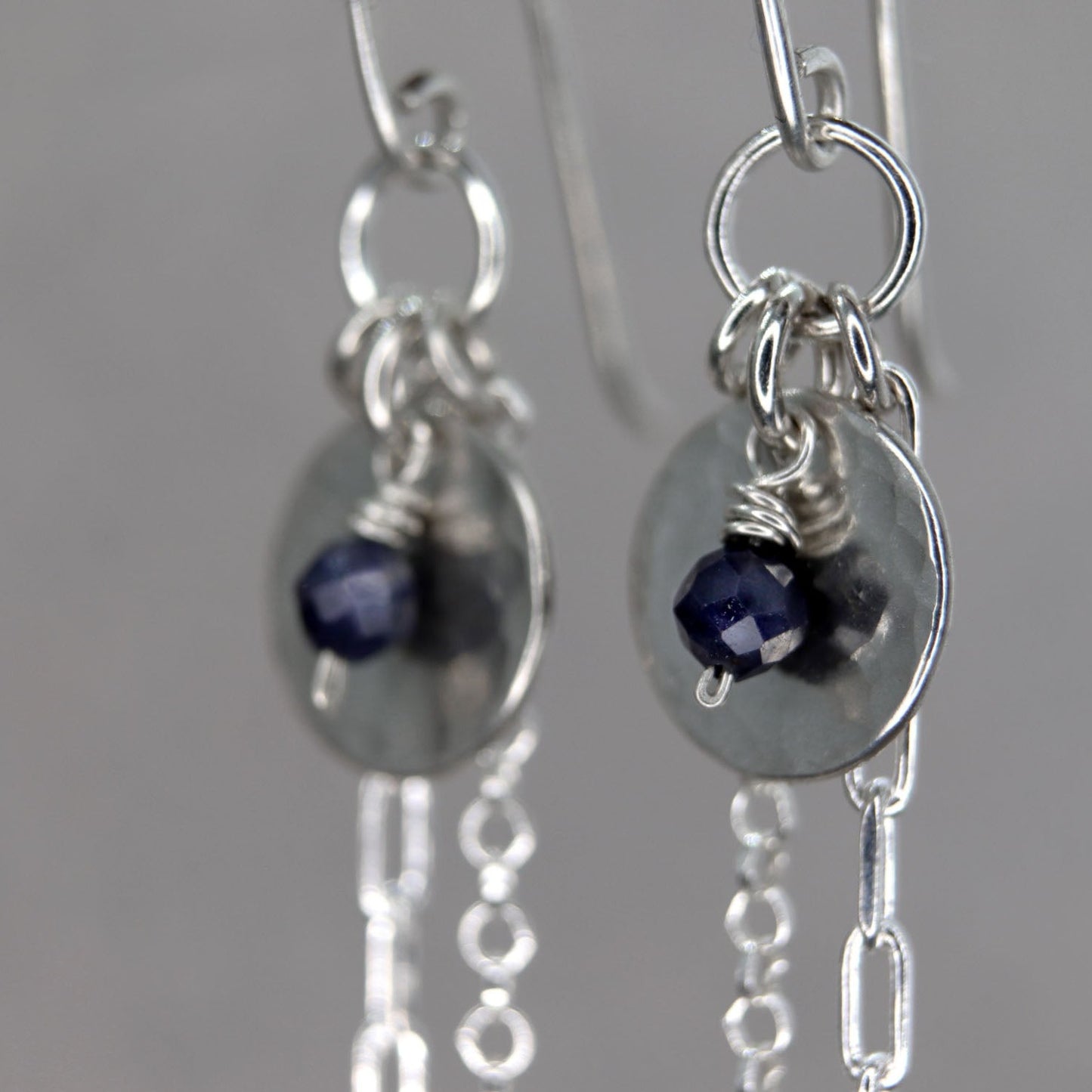 Boho Style Sapphire Earrings