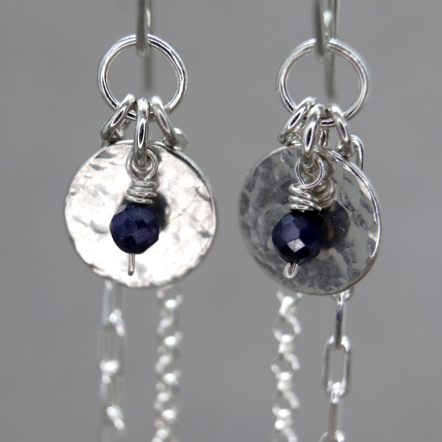 Boho Style Sapphire Earrings