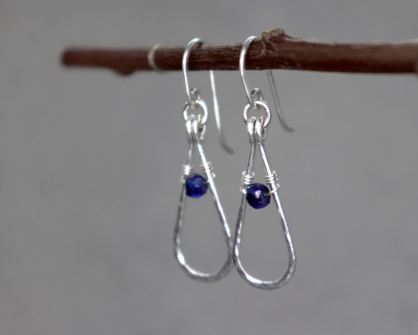 Sapphire / Emerald / Ruby Teardrop Earrings