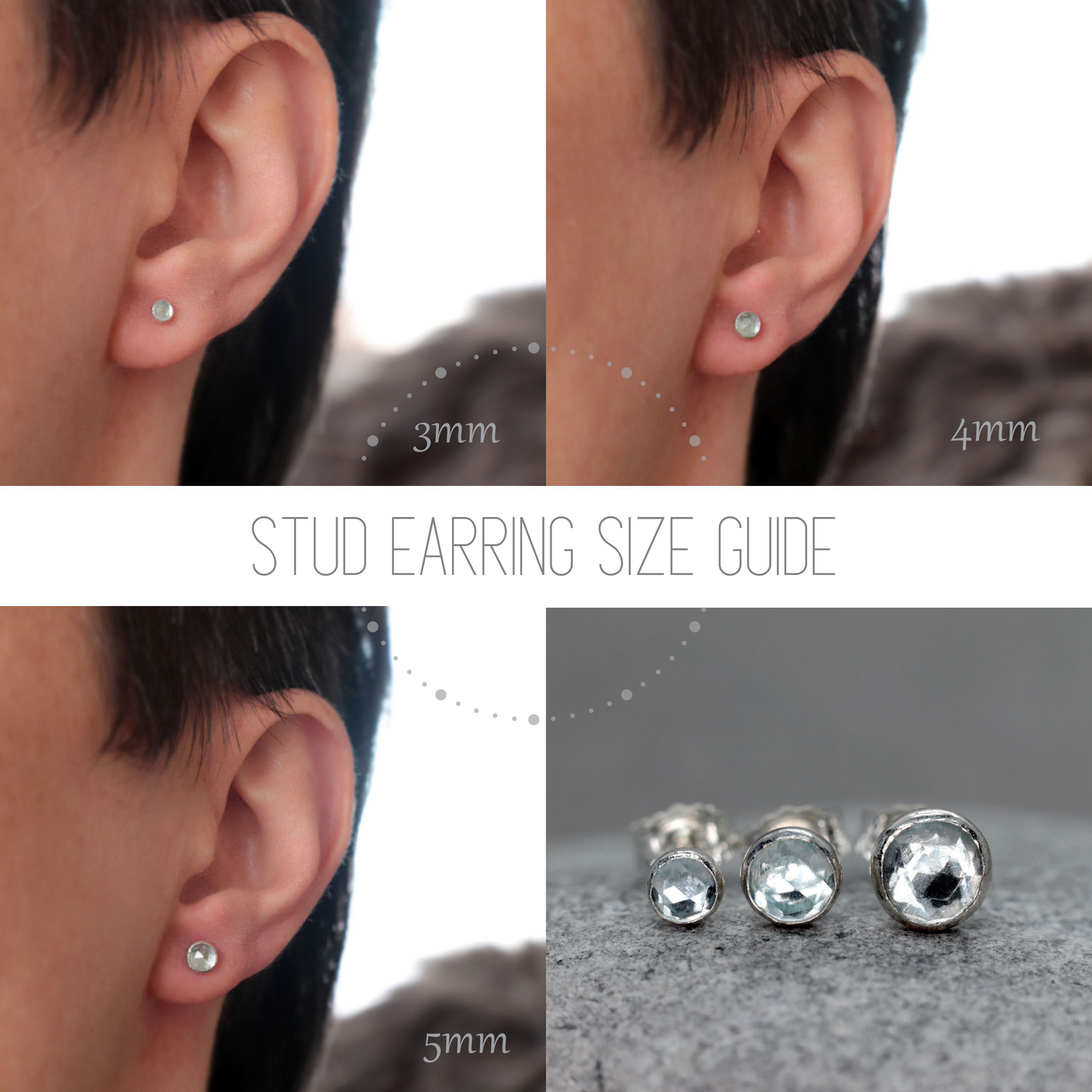 Orange Carnelian Stud Earrings