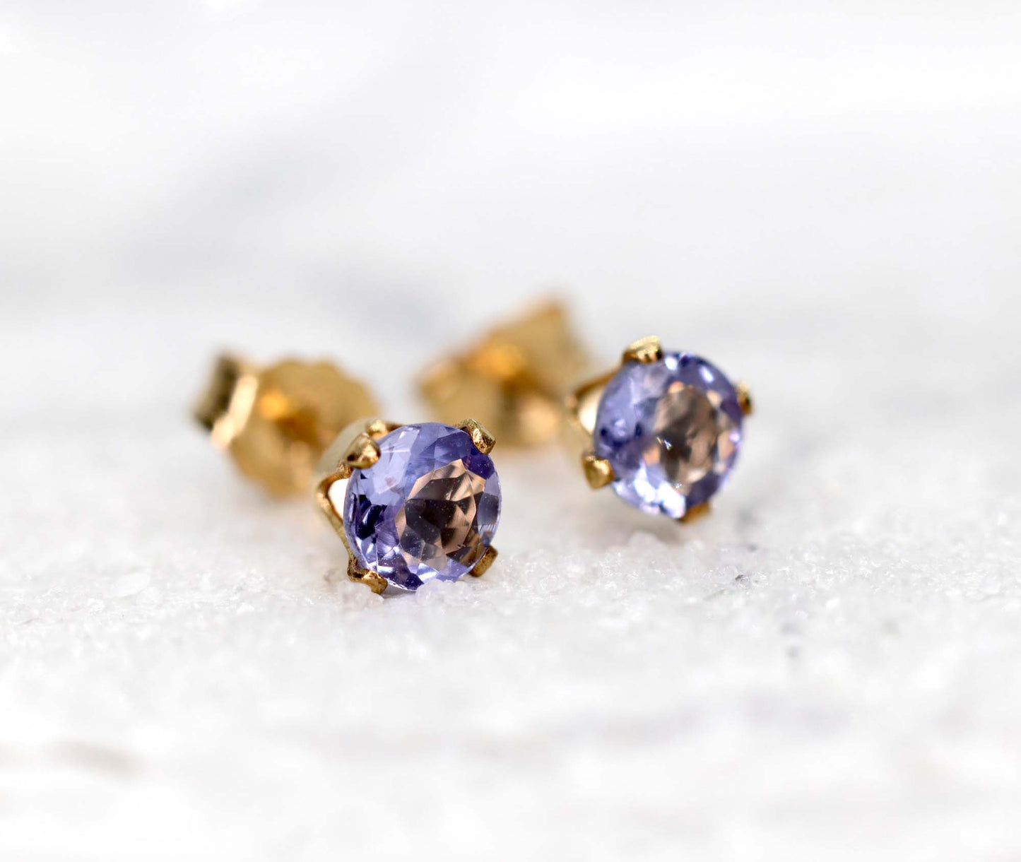 Rare Tanzanite Stud Earrings