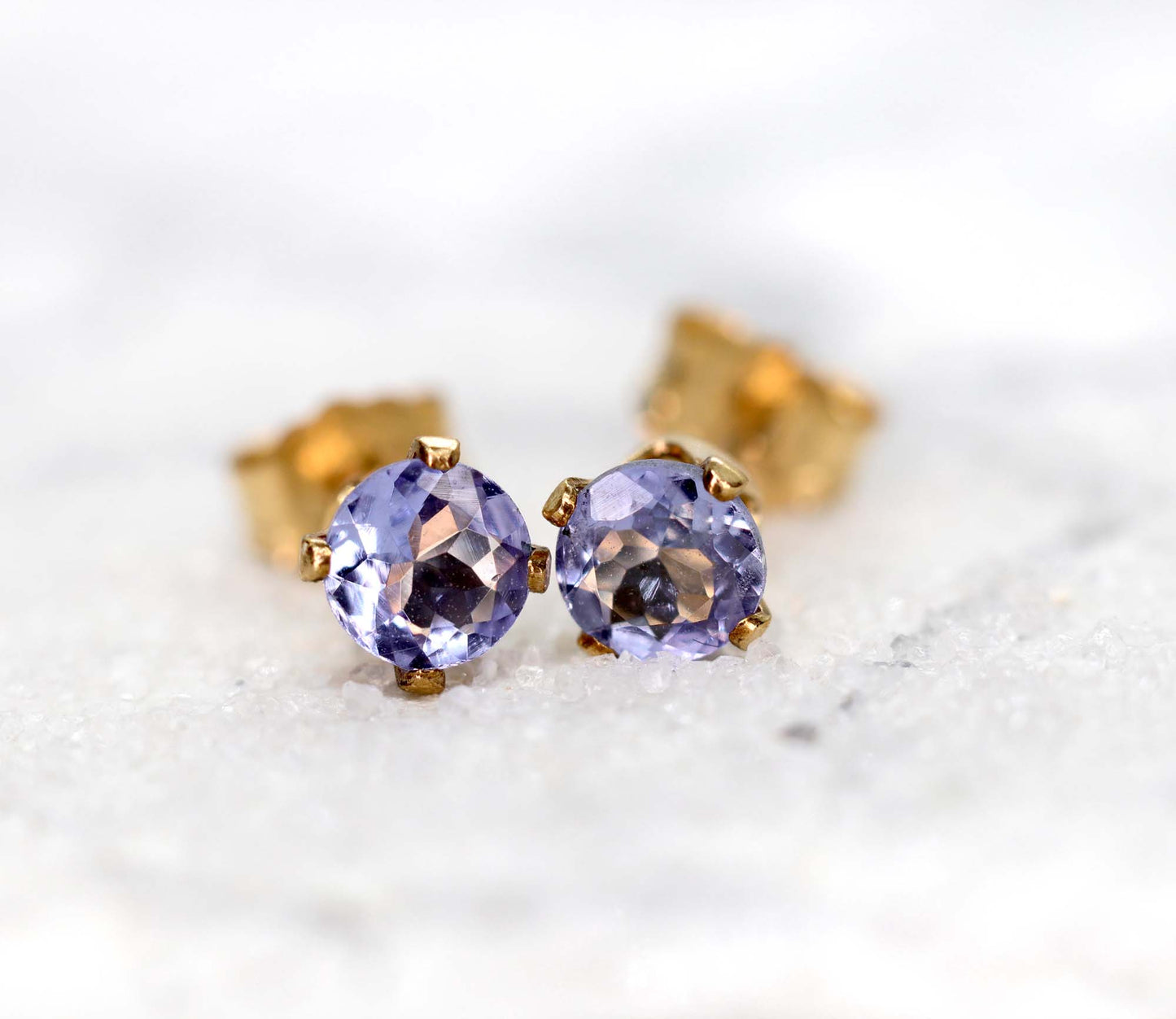 Tanzanite Stud Earrings