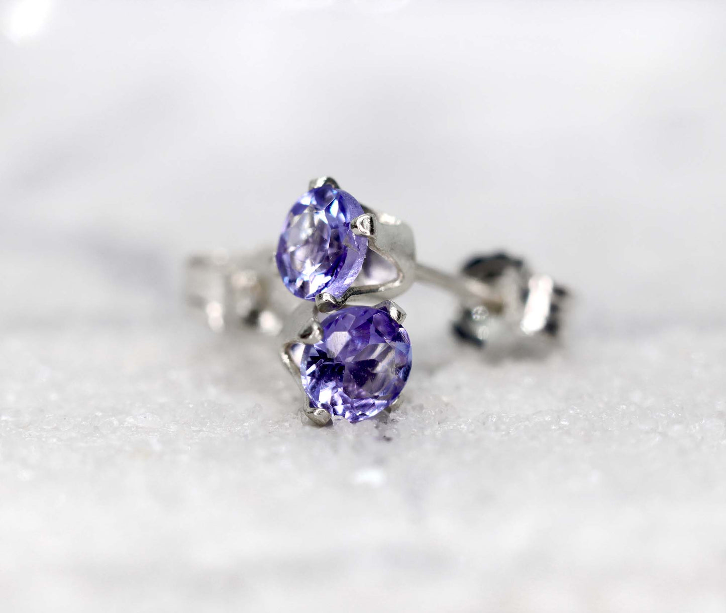 Rare Tanzanite Stud Earrings