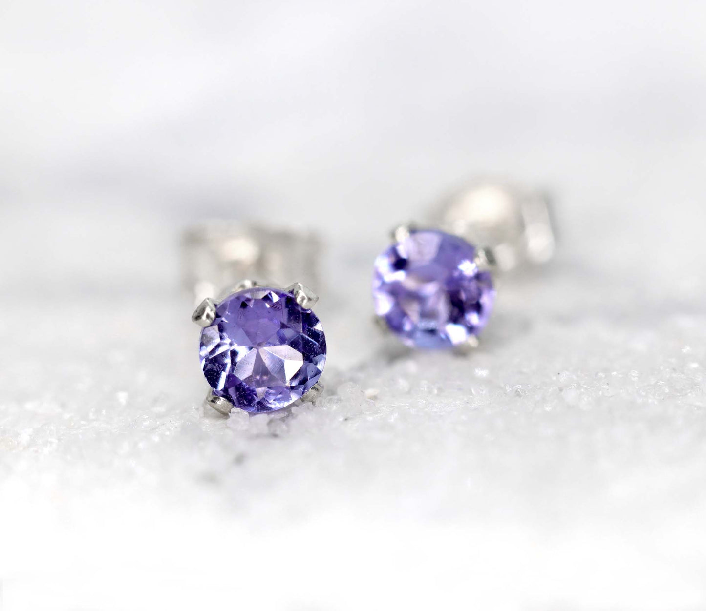 Rare Tanzanite Stud Earrings