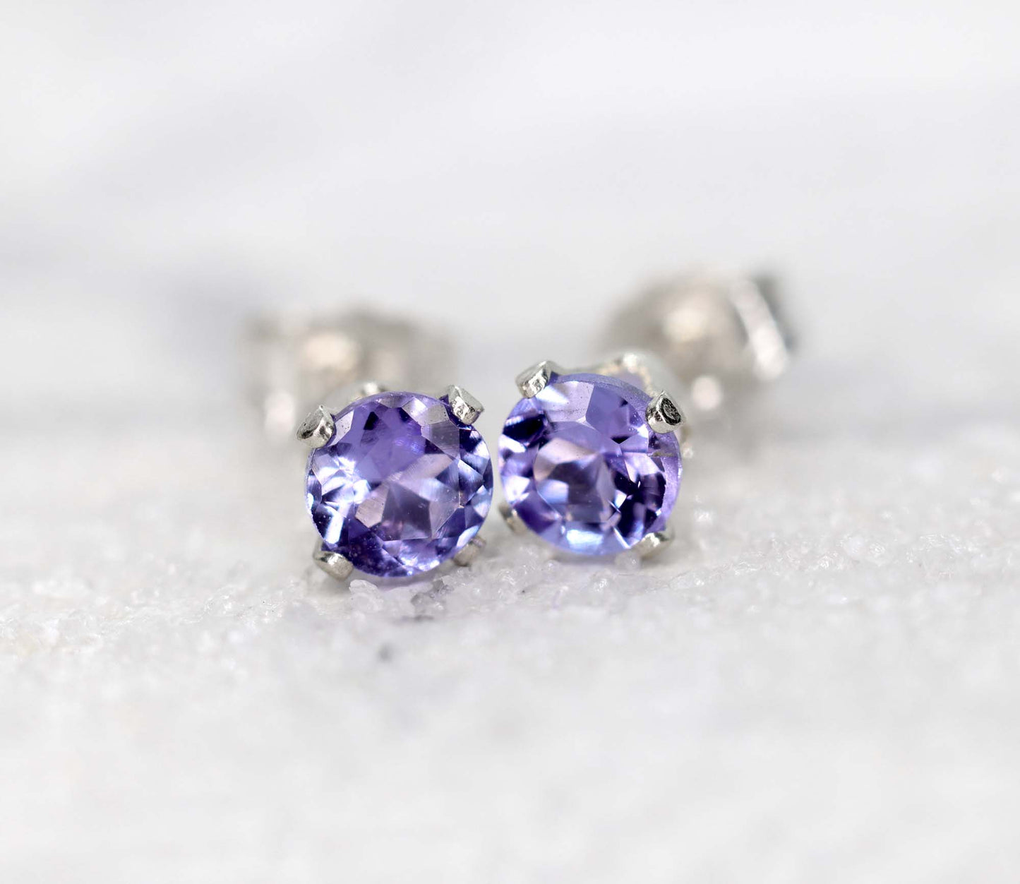 Rare Tanzanite Stud Earrings