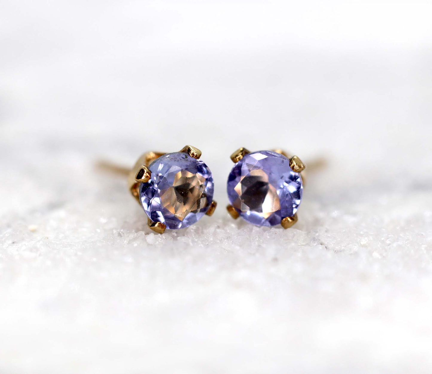 Tanzanite Stud Earrings